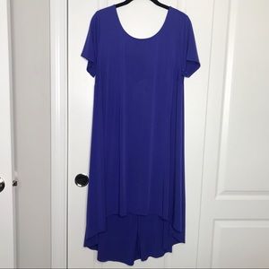 NWT Torrid Royal Blue Challis Hi-Low Trapeze Dress
